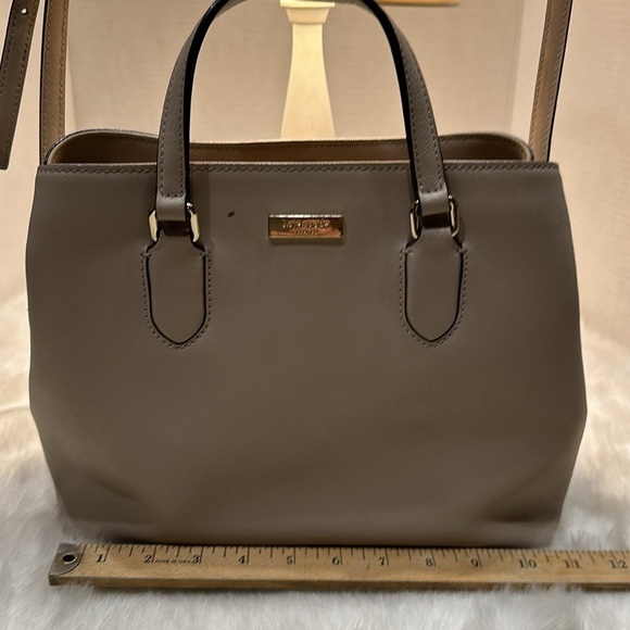 Kate spade grey w/ pink undertones 2 way purse - Picture 1 of 11